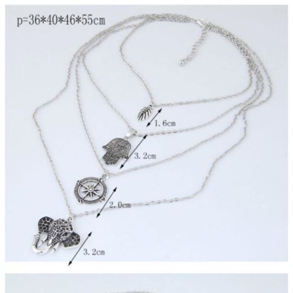 Multi-layers High Fashion Costume Necklace - Picture 2 of 3